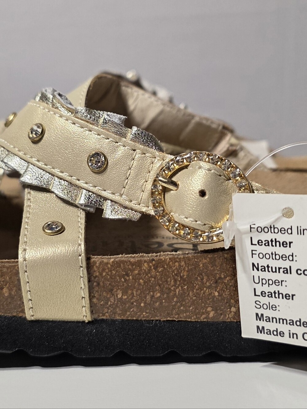 Betula By Birkenstock Sandals Women 10 EU 41 Men 8 Stud Ruffle - Picture 3 of 10